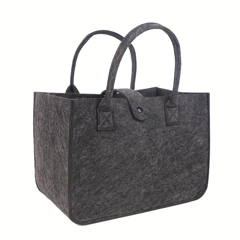 Single Pack Felt Tote Bag, Multifunctional Decorative Storage Bag For Miscellaneous Items