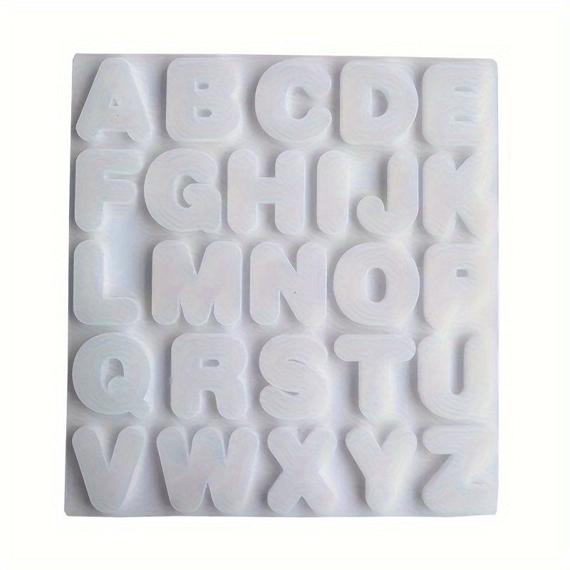 

Silicone Alphabet Cake Mold 26 English Letters Chocolate Ice Cube Candy Pudding Jelly Diy Decorating Baking Pan Tool Mold For Christmas Oven Safe Oblong Shape