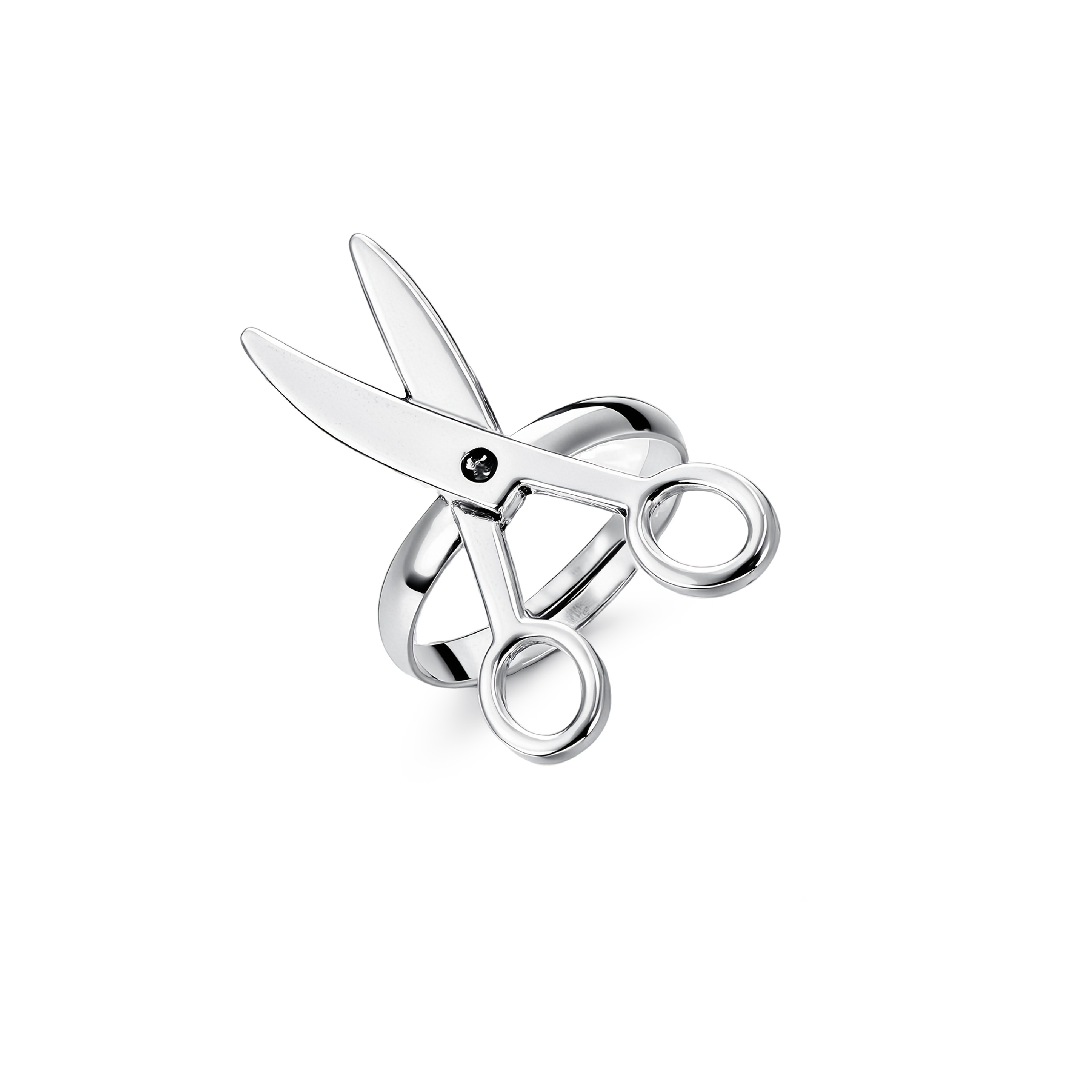TEMU Anillo único de 1 pieza, diseño simple de tijera, anillo de moda vintage