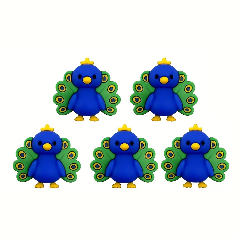 TEMU Set da 5 perline in a forma di , perline in a tema animale per orecchini, collane e forniture per artigianato di design , materiale durevole per