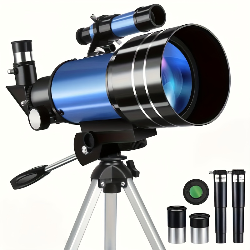 E-shop 150- Vergrößerung 70mm Monokular-Teleskop mit Stativ - Manueller Fokus, Kompakt & für Sternenbeobachtung, Mondbeobachtung, Anfänger - Ideales