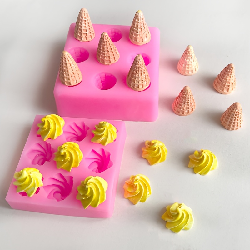 

Mini Silicone Mold For Diy Aromatherapy Candles, Plaster & Resin Crafts - Dessert Decoration Casting Tool