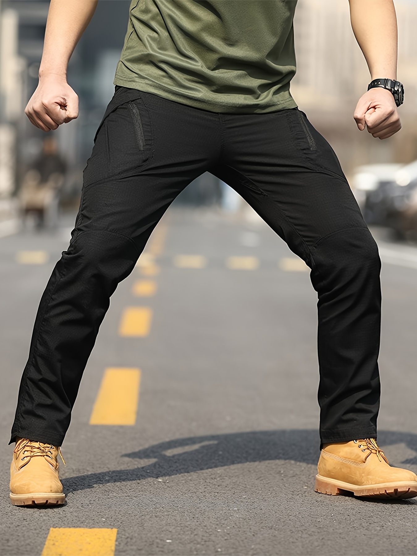 Pantaloni Cargo Da Uomo Elasticizzati, Multitasche – Per Escursionismo, Lavoro, Tempo Libero