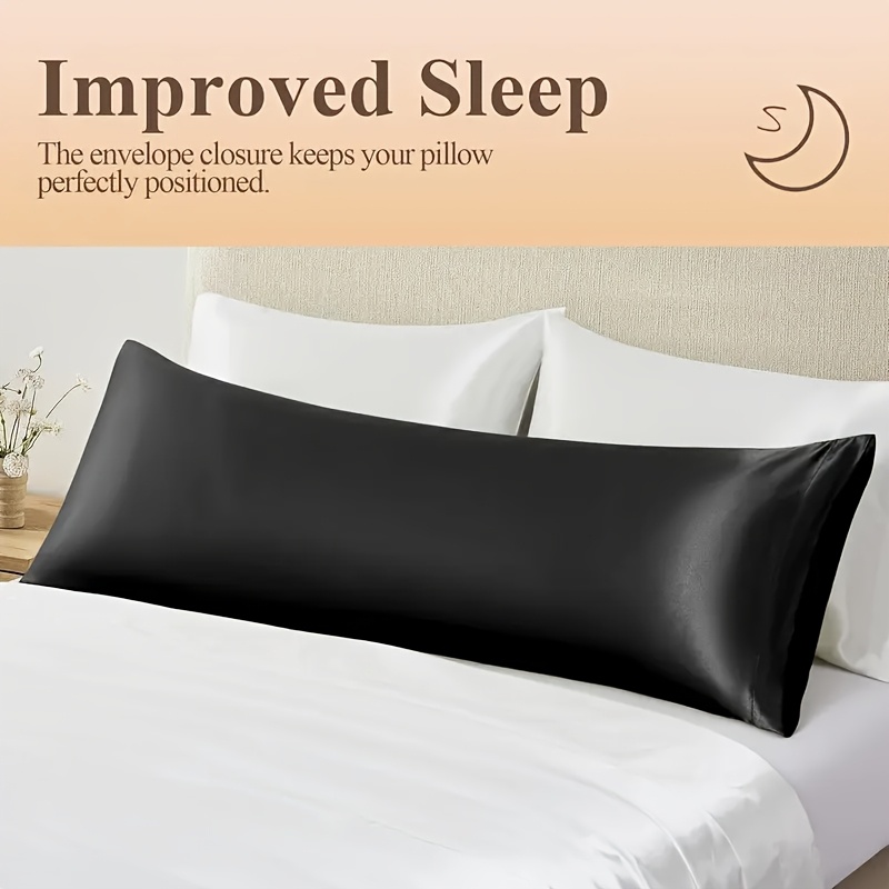 zippered convenient washable soft breathable full body pillowcase   long pillowcase suitable for hair and skin