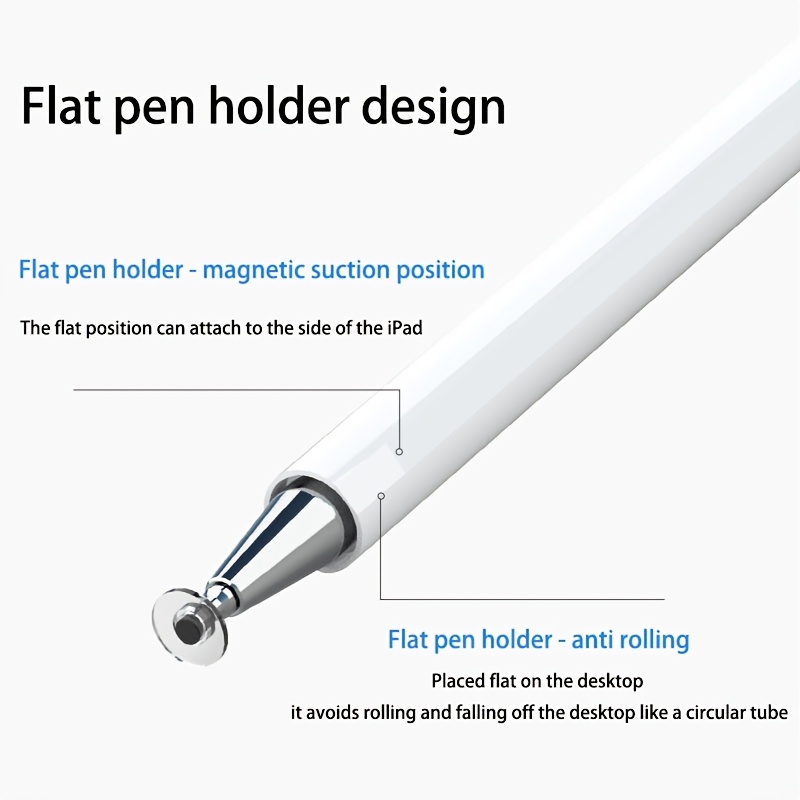 1pc Universal 3-in-1 Stylus Pen Disc Tip, Capacitive Touchscreen Pen with  Ballpoint Pen Function, Compatible with iPhone, iPad