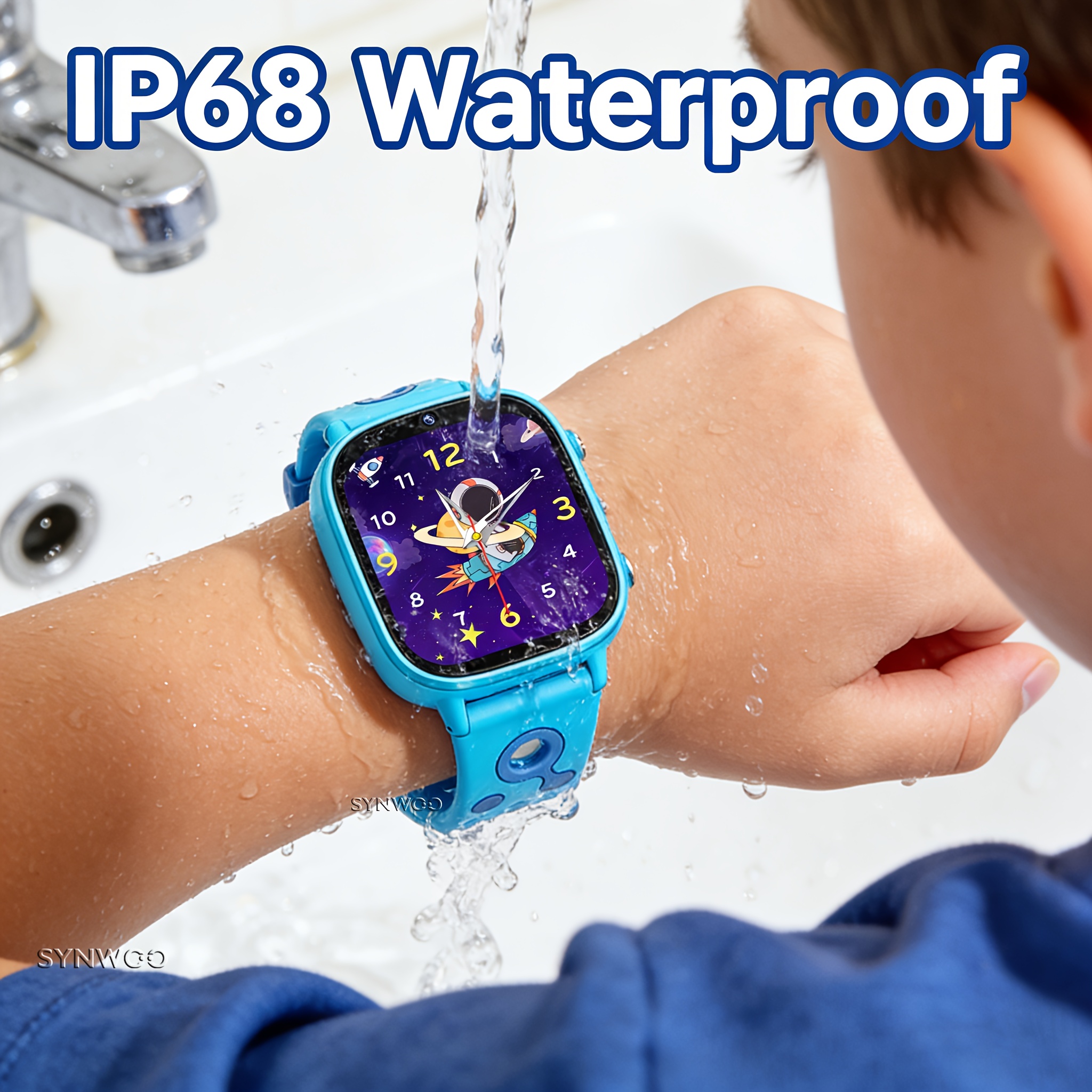 kids smart watch with full touch control 26 games led display flashlight pedometer recording   camera and video ideal gift for boys and girls perfect gifts for birthdays halloween christmas