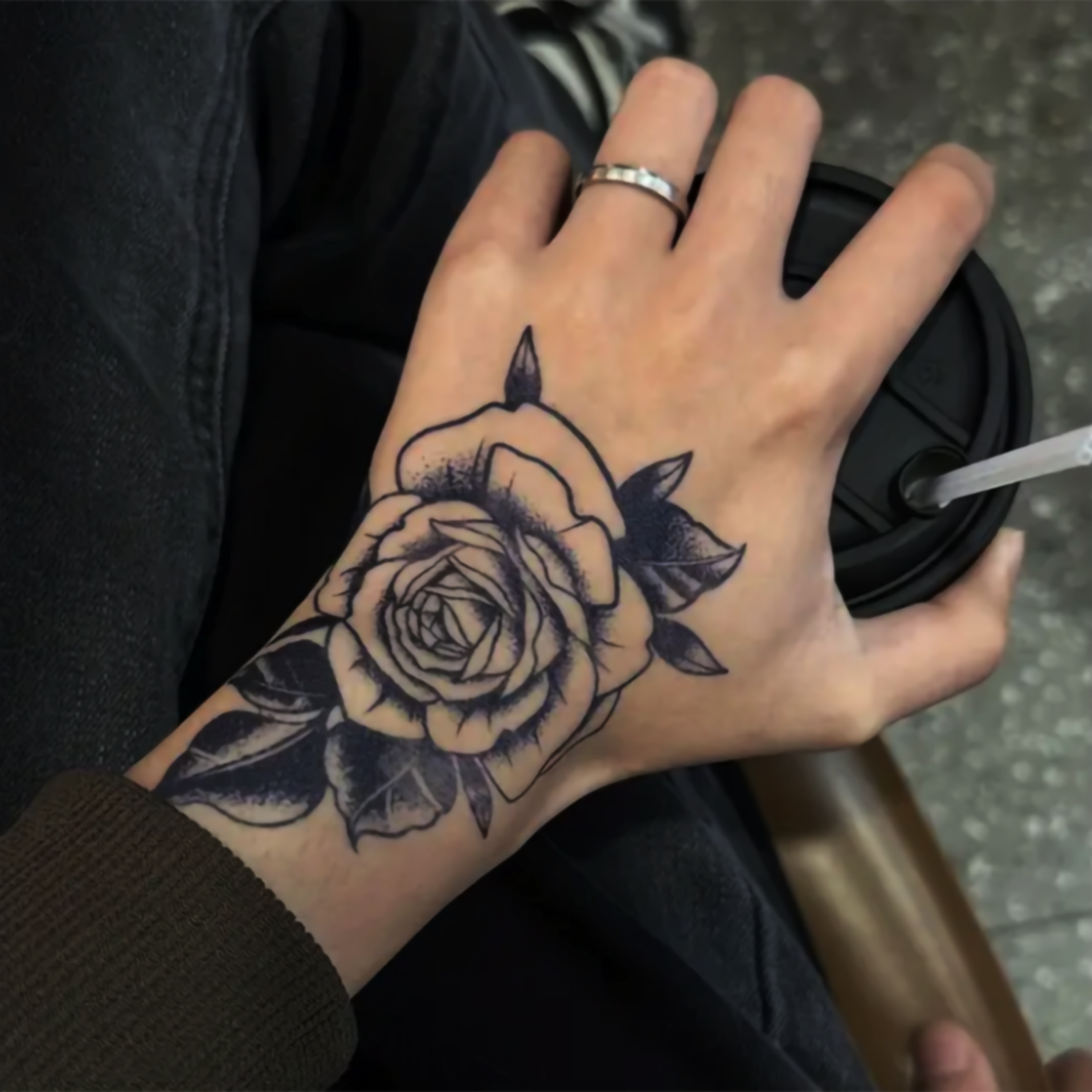 realistic hand flower temporary tattoos long lasting - Temu Qatar