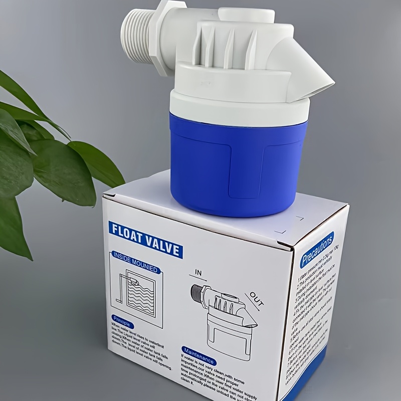 Upgraded Large Flow 2.54 cm Float Valve, Automatic Water Level Control Float Valve, No Electricity Needed Auto Fill Shut Off Float Valve for Water Tank, Cattle Tank, Fish Tank, Storage Tank