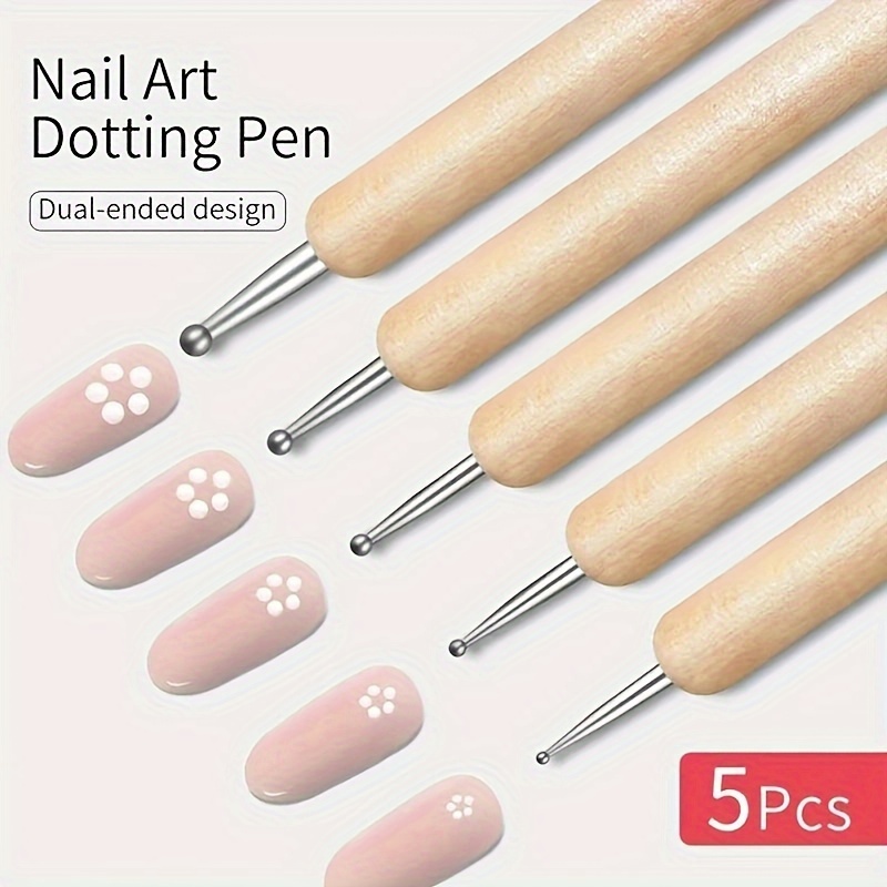 1/5pcs Manicure Dotting Pen Tool Set