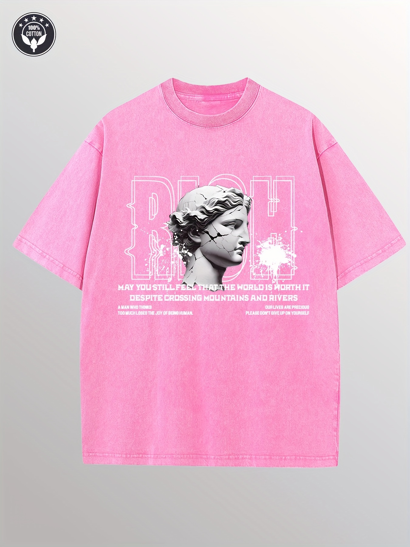 [RECTO] / ☆ VINTAGE WASHED COTTON OVERSIZE T-SHIRT Oversized T-Shirts Cotton Washed Vintage Tee Loose Fit