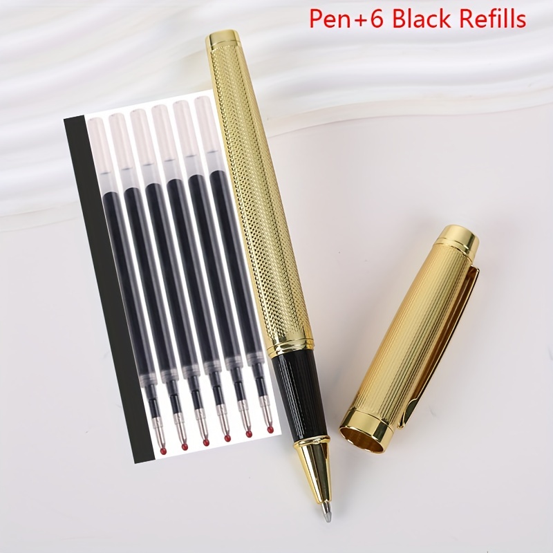 TEMU All Metal Business Gem Pen Hotel Gift Business Writing Pen