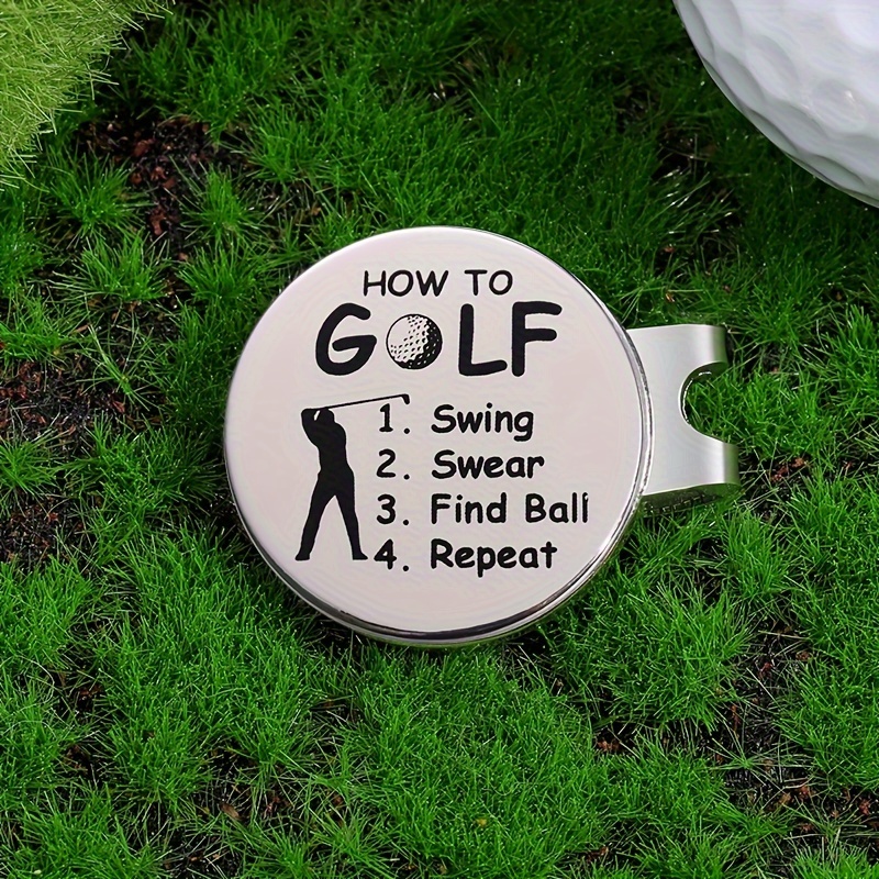 TEMU Magnetic Clip For Golf Hats, Perfect For Weekend Sports, Includes A Ball Position Marker, Hat Additions, Metal Magnetic Items, Team Logo, And A Great Small Gift