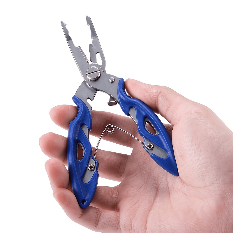 Image of Goture 1pc/2pcs Fishing Pliers And Case Attaches To Belt Tpr Treatment 420 Stainless Steel Construction Freshwater Saltwater Trout, Without Battery