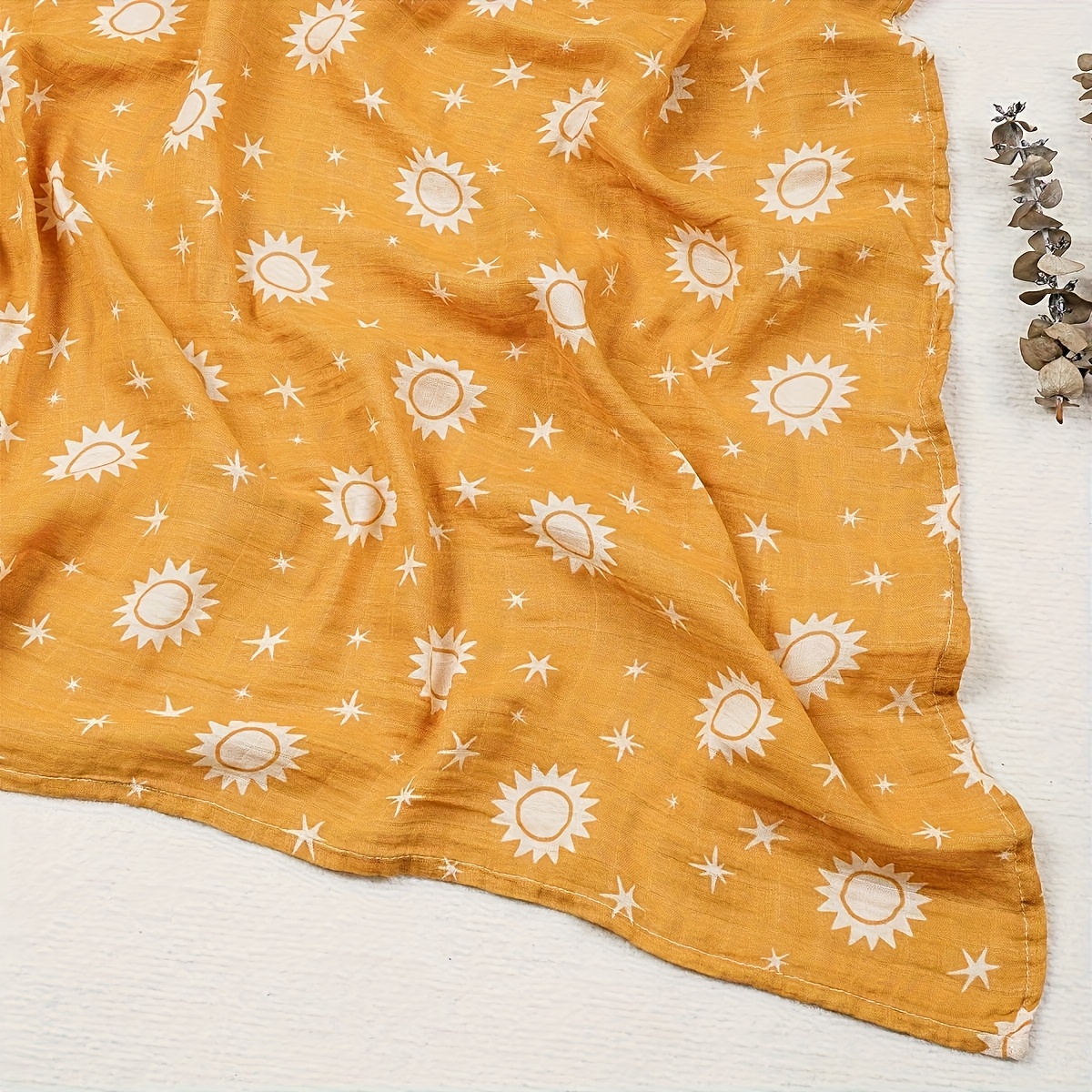 Happyflute Summer Bamboo Muslin Swaddle Blankets Set of 2