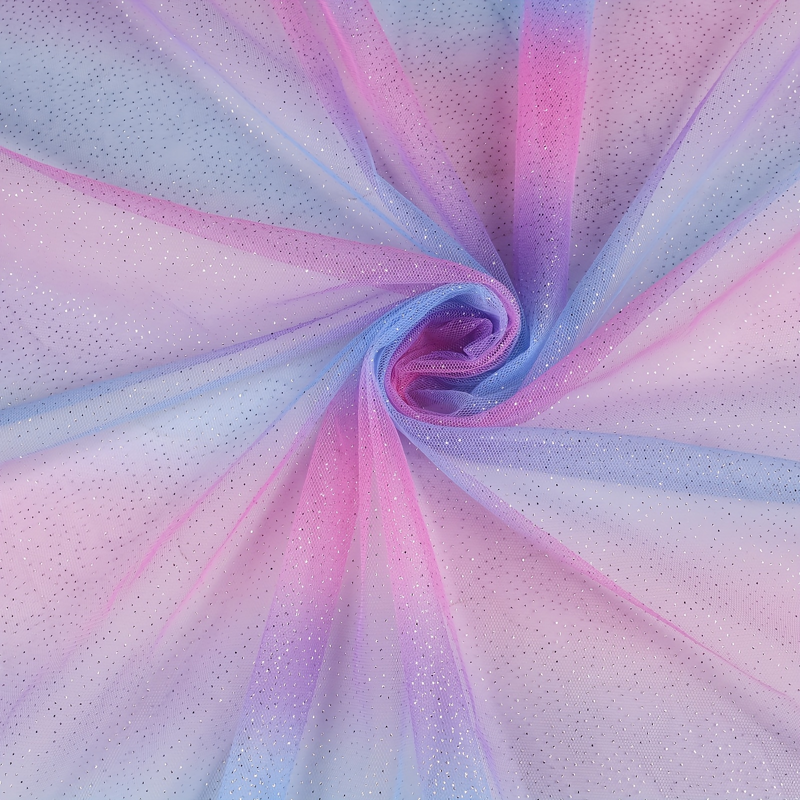 Rainbow Tulle Fabric For Handicraft Decorations, Wedding Or Tulle Skirt Background Decorations