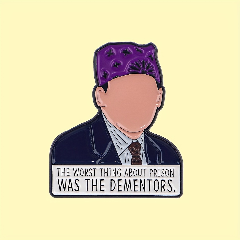 

the Worst Thing About Was The Dementors" Cartoon Lapel Pin - Enamel Pin For Backpacks, Briefcases, Badges, Brooches, And Clothes Accessories - Fashion Gifts - - Zinc Alloy Material