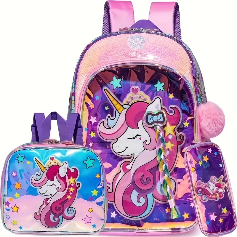 unicornio bolso escolar piezas mochila niñas Temu Colombia