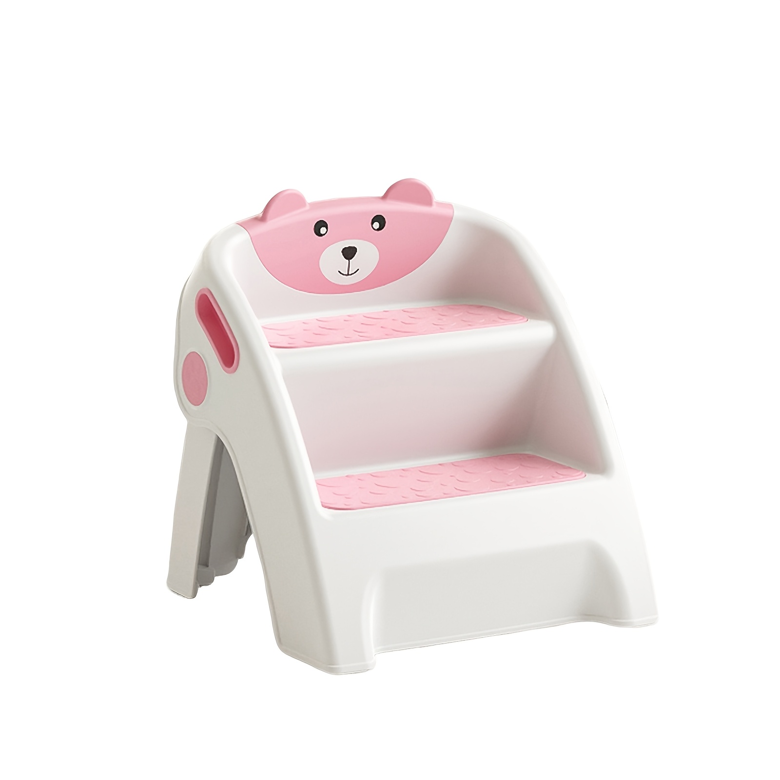 TEMU Step Stool For Potty Training & Bathroom Sink Ladder - Wide-step Two-step Stairs With Anti-collapse Design, Slip-resistant Suitable For For