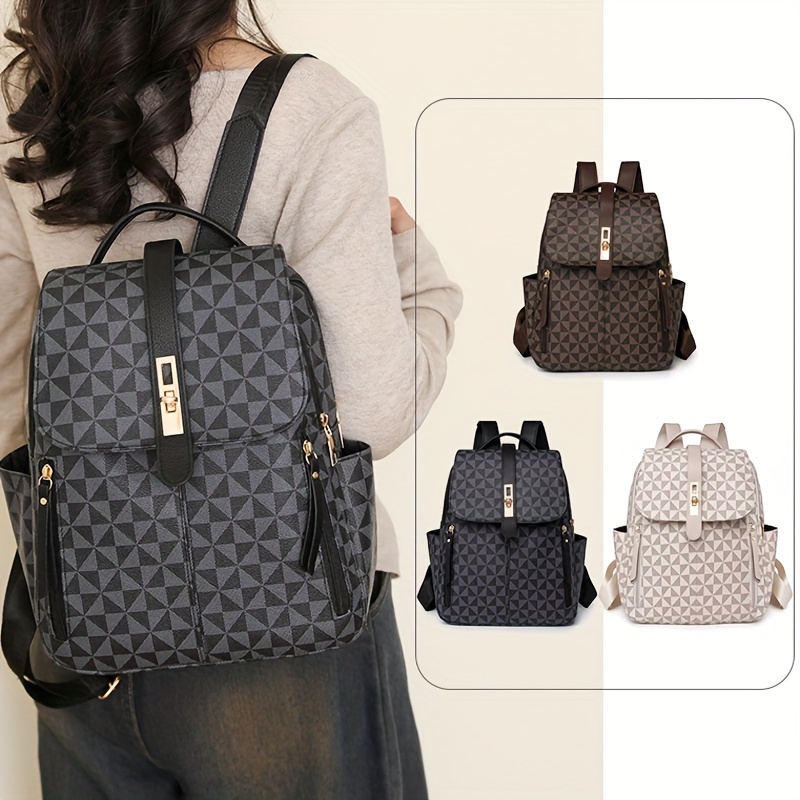 

Backpack Women's Bag, Summer Fashion Versatile Pu Texture Casual Large Capacity Travel Women's Backpack