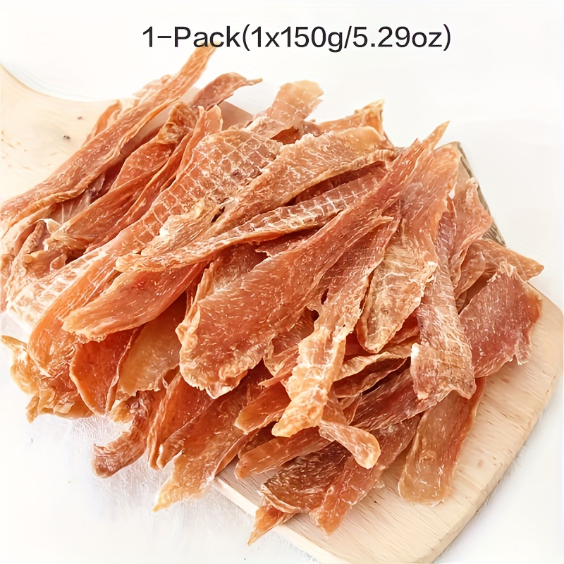 Single Pack (1 X /5.29oz) Of Chicken Jerky Made With Ingredients, Designed As Dog Treats. Features Ingredients That Are , Healthy, Easy To , Long-lasting Chews, And Is High In Protein While Low In Fat
