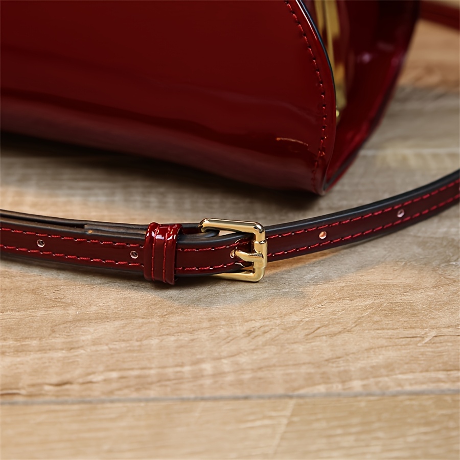 Fashionable Women's Shoulder Bag, Painted Cowhide Crossbody Bag with Adjustable Strap