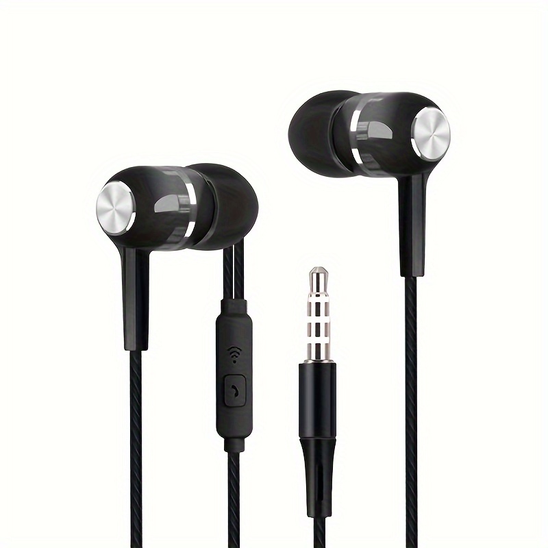 High quality semi-in-ear wired headphones with microphone - Perfect for mobile phones, computers, games, karaoke, wire control with microphone in-ear, high sound quality, 3.5mm interface universal, unisex, Gifts for boyfriends and girlfriends, high-end gifts, cool games for and gifts, HD calls, HIFI heavy bass, sports running jump rope, high appearance level, Headset with Mic, Noise Cancelling Headphones with Microphone for Work, Headphones with Microphone Noise Cancelling,