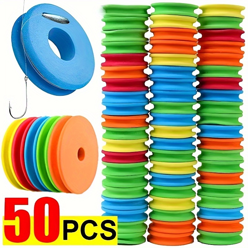 

10/20/50pcs Eva Foam Spools, Fishing Winding Board, Fishing Hook Line Trace Wire Organizer