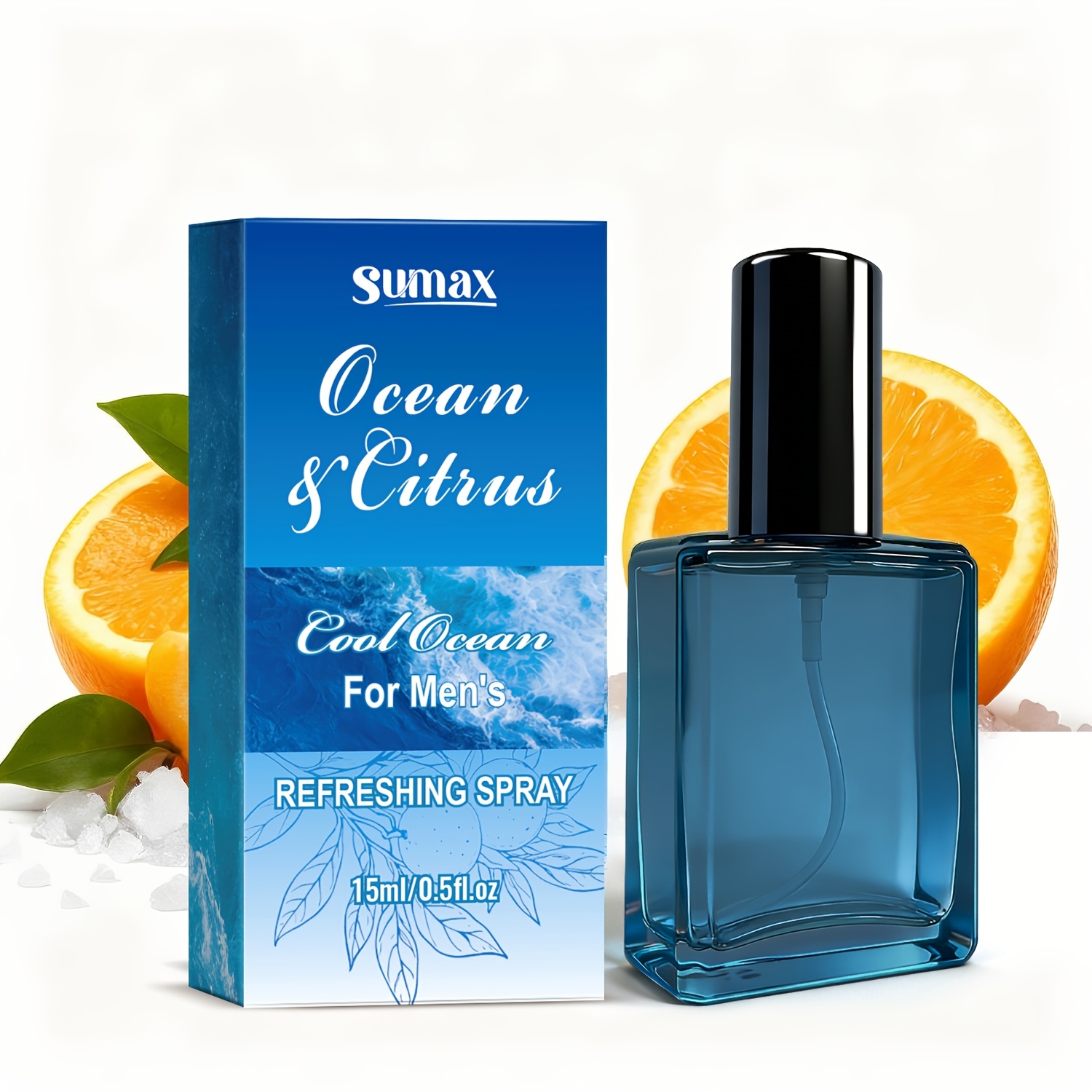 Cool Cool Ocean And Citrus Men Refreshing Spray, Men Deodorant Spray, Underarm Care, Sea Salt Freshness, Unpleasant Odor, Lasts for 48 Hours, Essential for Dates, Displays Personal Charm, Festival Gift, Travel Portable