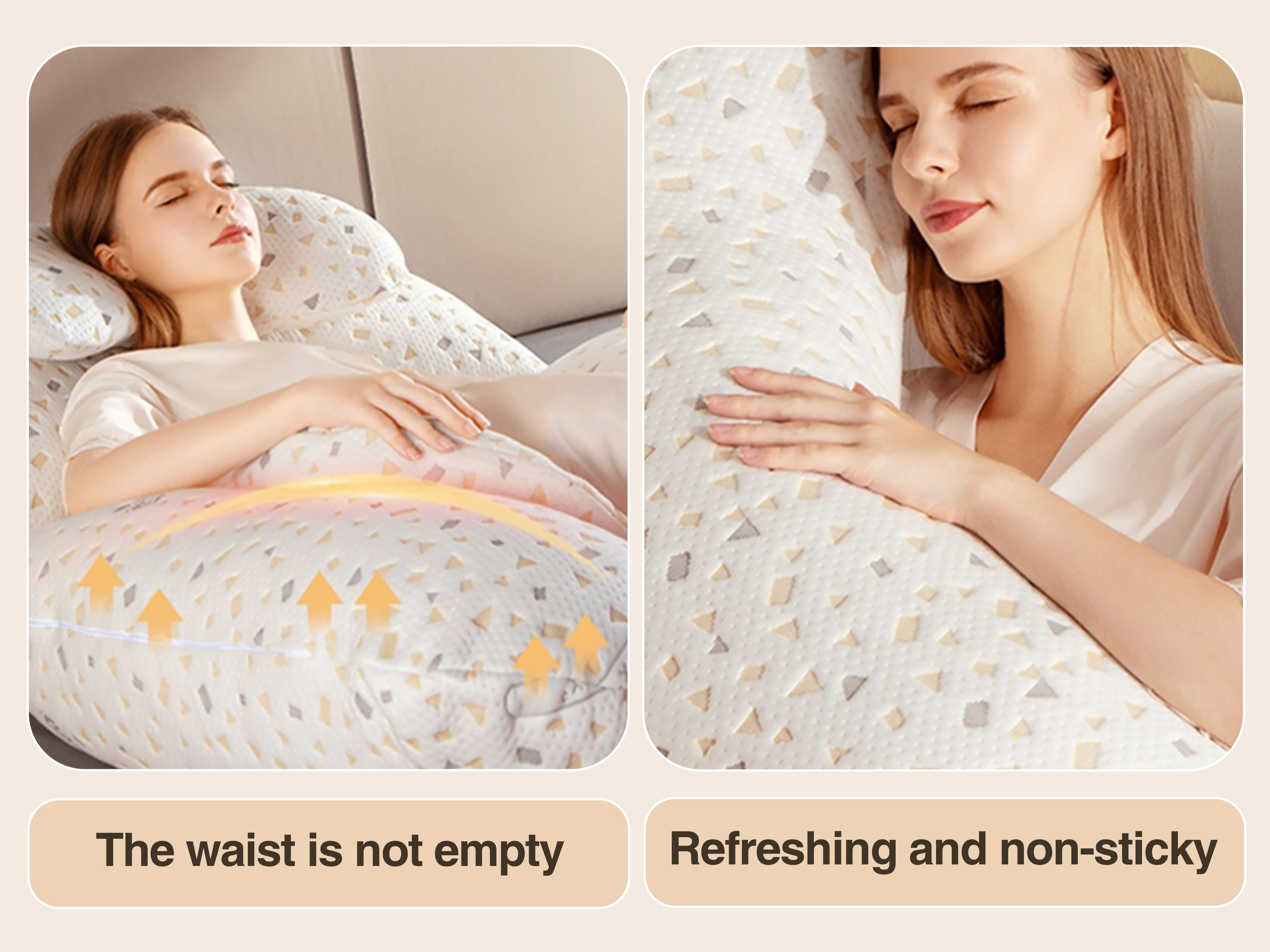 ultra soft g shaped maternity pillow for side sleeping waist support belly relief   pregnancy care details 2