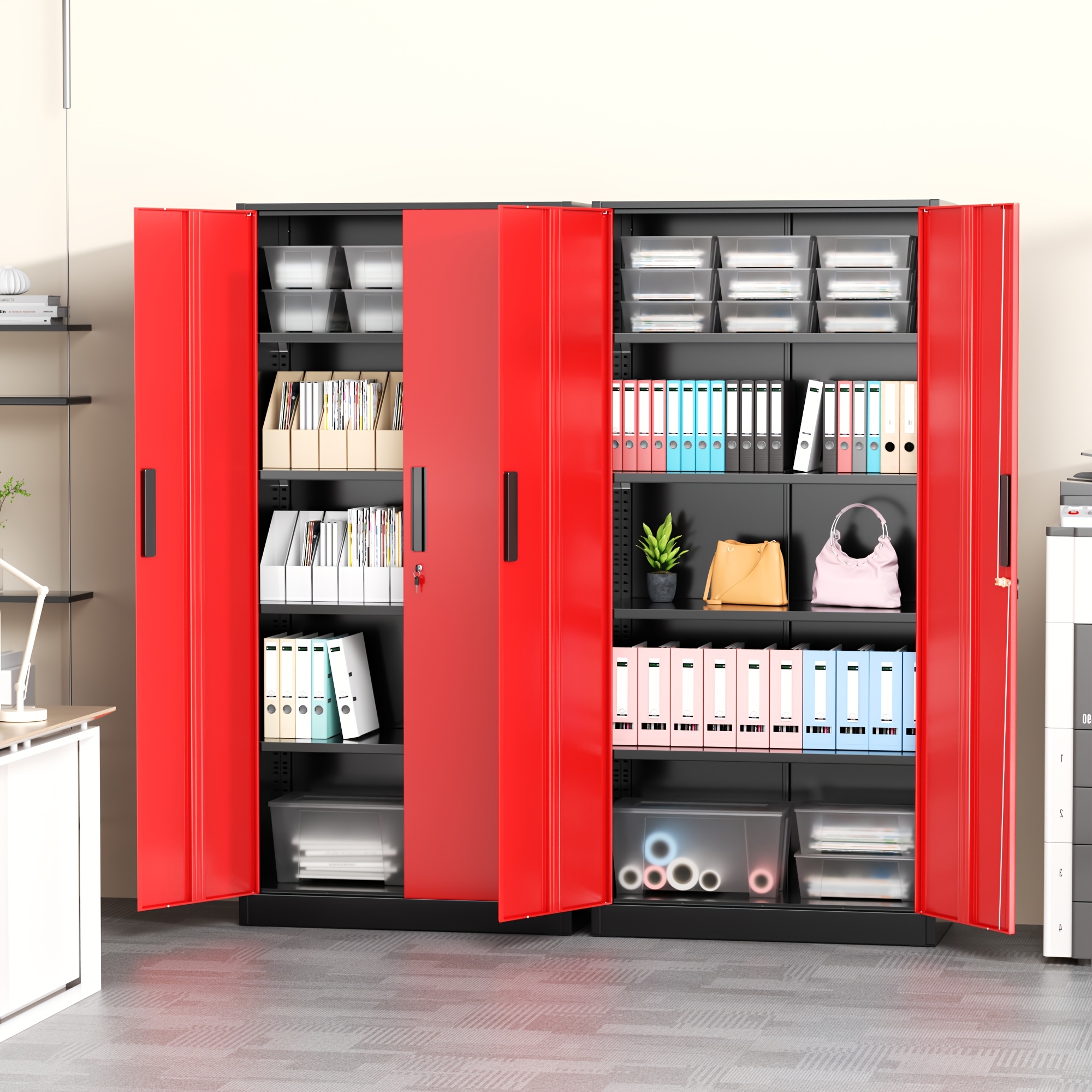 Five-tier Office File Cabinet, Small/large Size