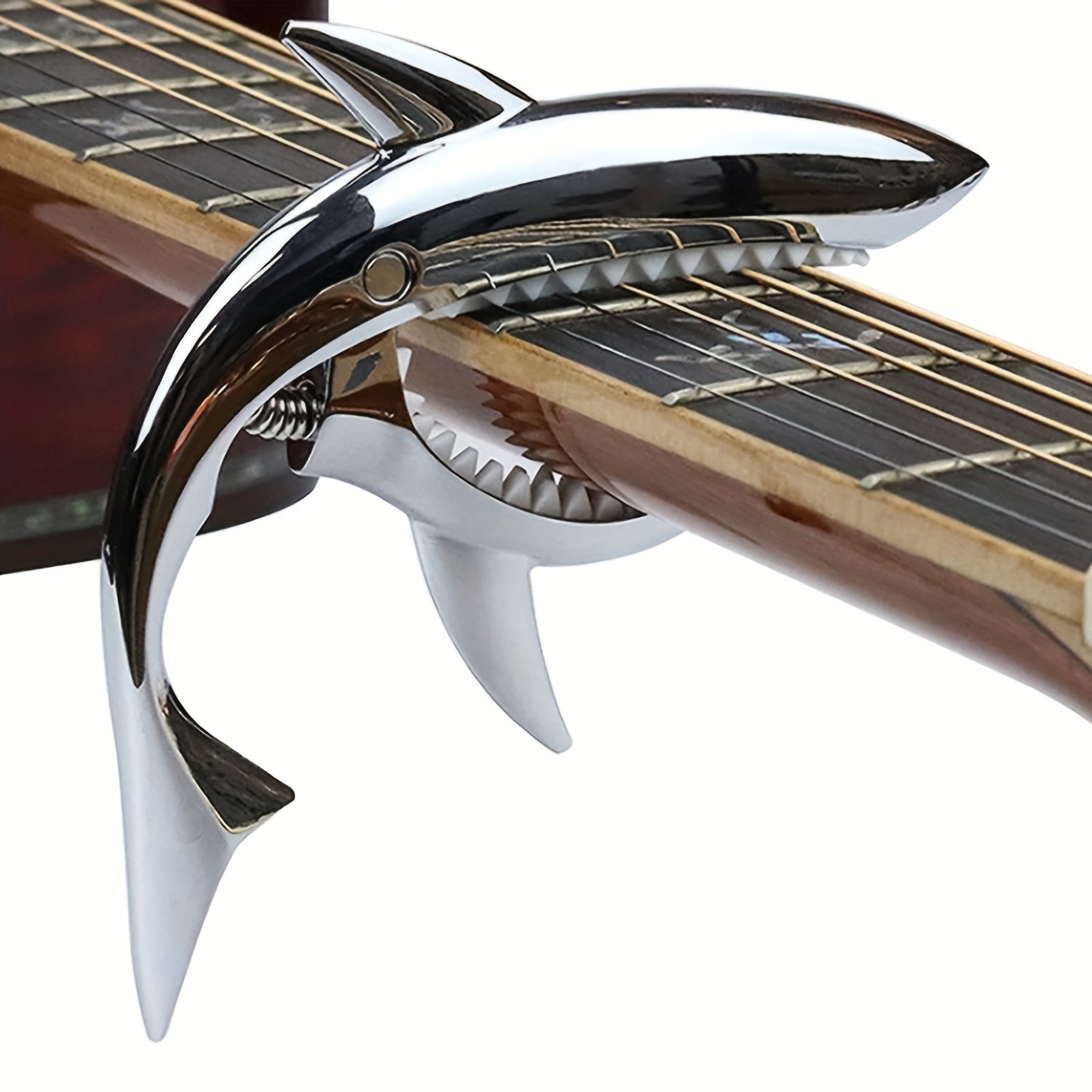 TEMU [custom] Personalized Shark Guitar Capo, Guitar Capo, High-quality Instrument Accessory, Universal For Acoustic And Electric Guitars, Acoustic