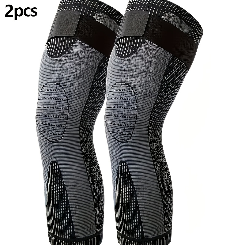 TEMU 2pcs Extended And Compressed Leg Guards, Men's And Women's Styles With Straps For Adjustable Pressure, Suitable For Outdoor Sports