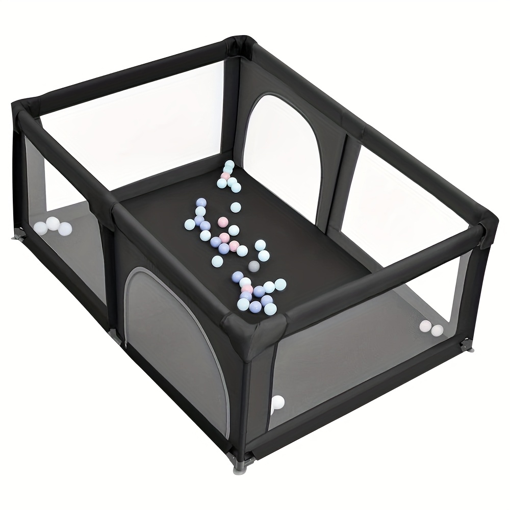 Image of Portable Dog Fence, Dog Fence, Small Pet Safety Fence, Suitable For Indoor Use, Black