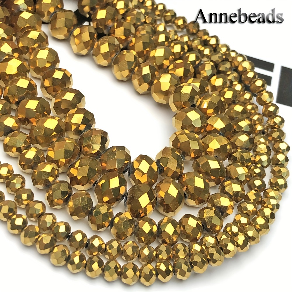 

Annebeads High-quality Crystal Beads, 3/4/6/8mm, Bulk Spacer Beads For Diy Bracelets, Jewelry, Clothing Accessories