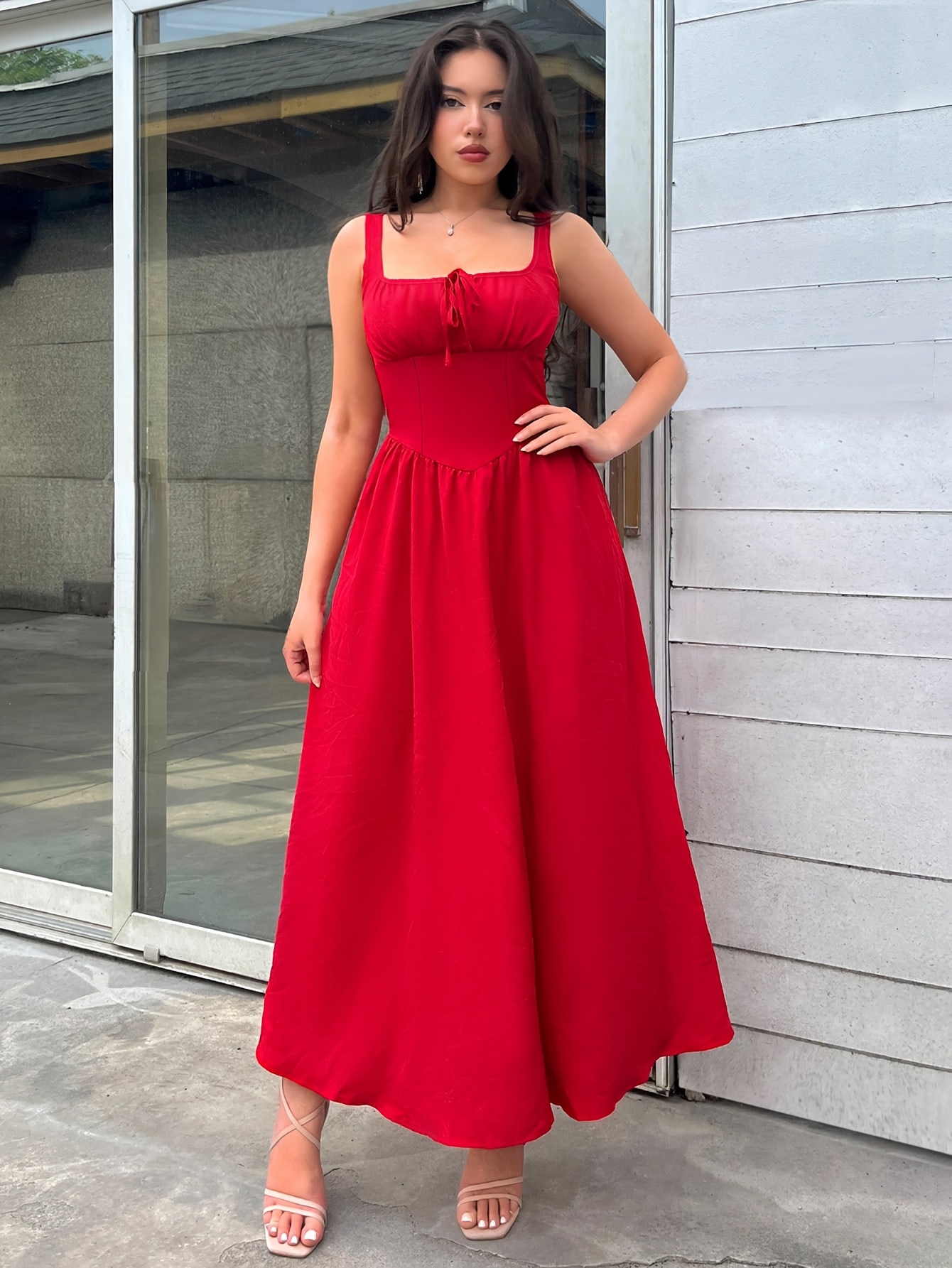 red dresses women sold on Temu United States