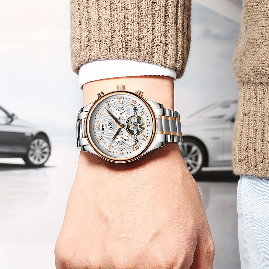Men's Multifunctional Full Automatic Mechanical Skeleton Tourbillon Watch