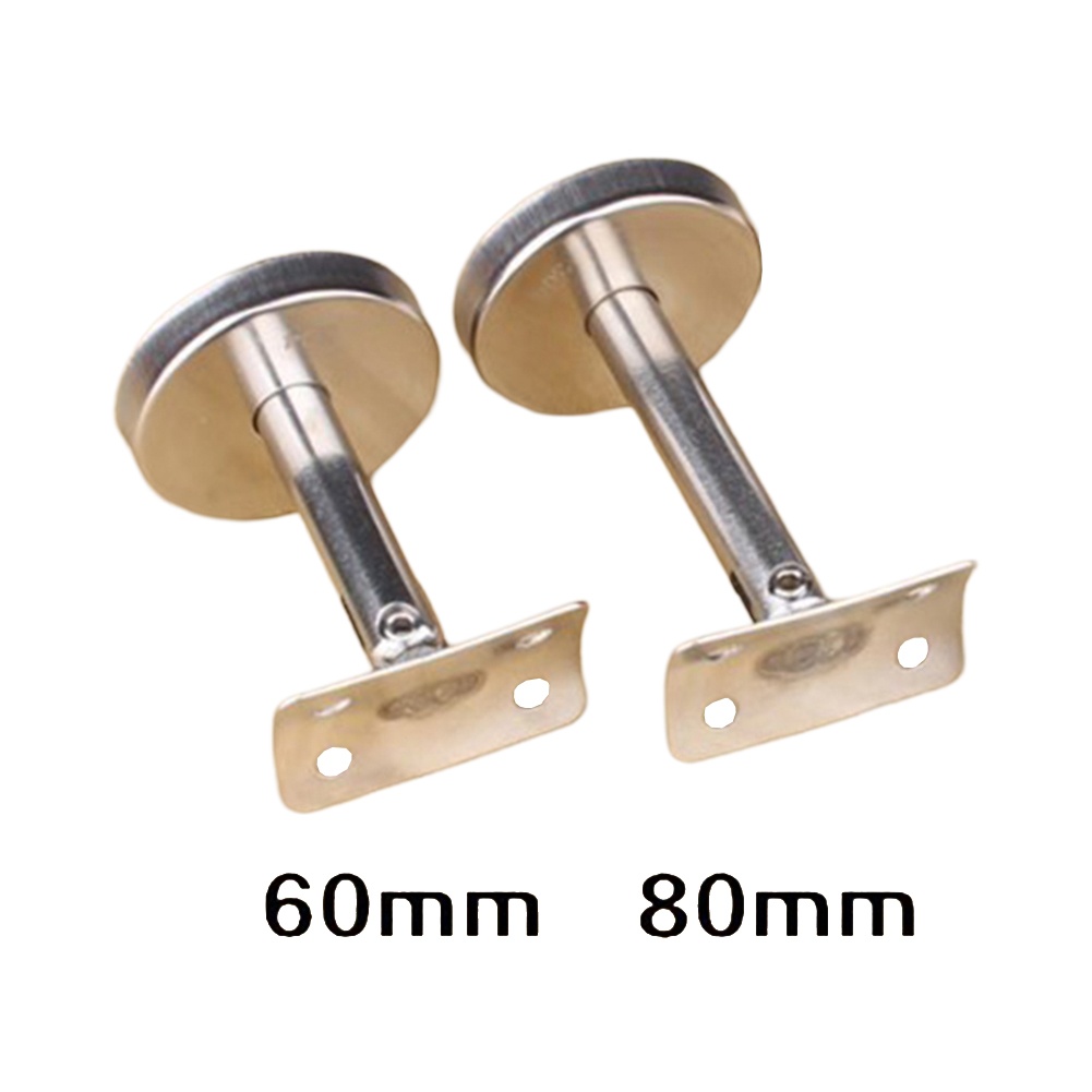 304 nerūdijančio plieno reguliuojamas stulpelio laikiklių rinkinys 3 vnt. 60 mm ir 80 mm turėklų atrama