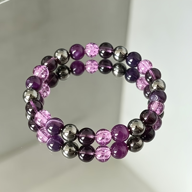 High-End Margaret Amethyst Stretchable Bracelet