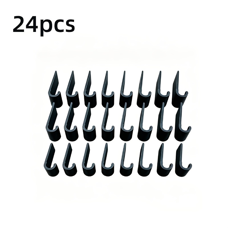 24pcs Dashboard Wire Clips, 3.4mm Diameter Universal Cable Organizer, Stable Structure For Dash Cam & Phone Mount Wiring, Car Interior Neat Accessory