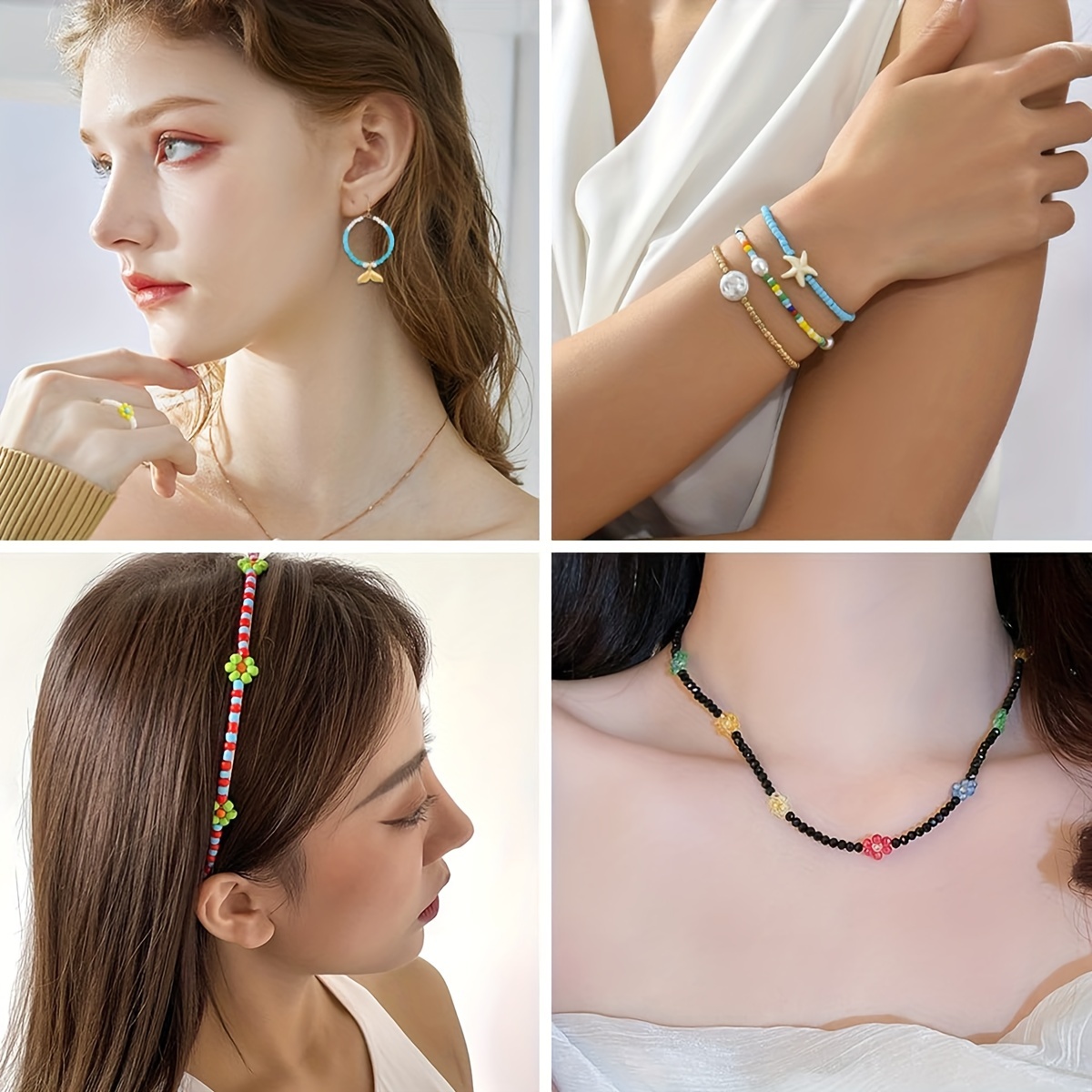 18000pcs glass seed beads bracelet making kit 48 colors 3mm Temu