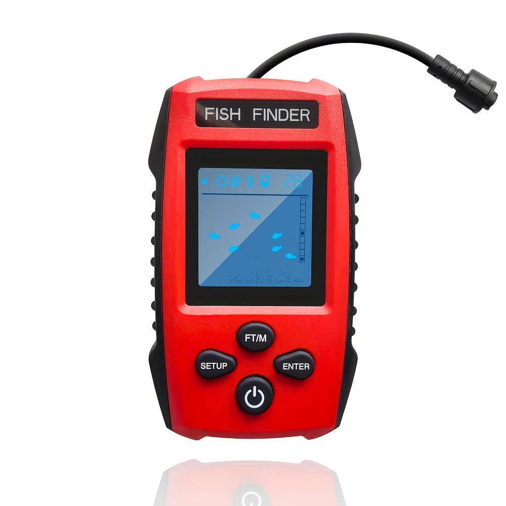 Erchang Xf03 100m Portable Fish Finder 45 Degrees Sonar Coverage