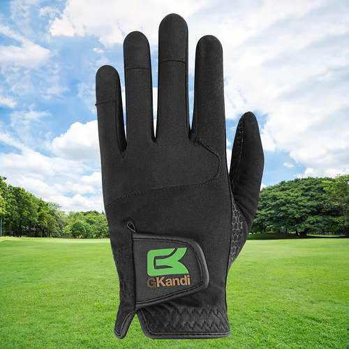 1pc mens golf glove all weather non slip player suitable black hand comfortable size xl