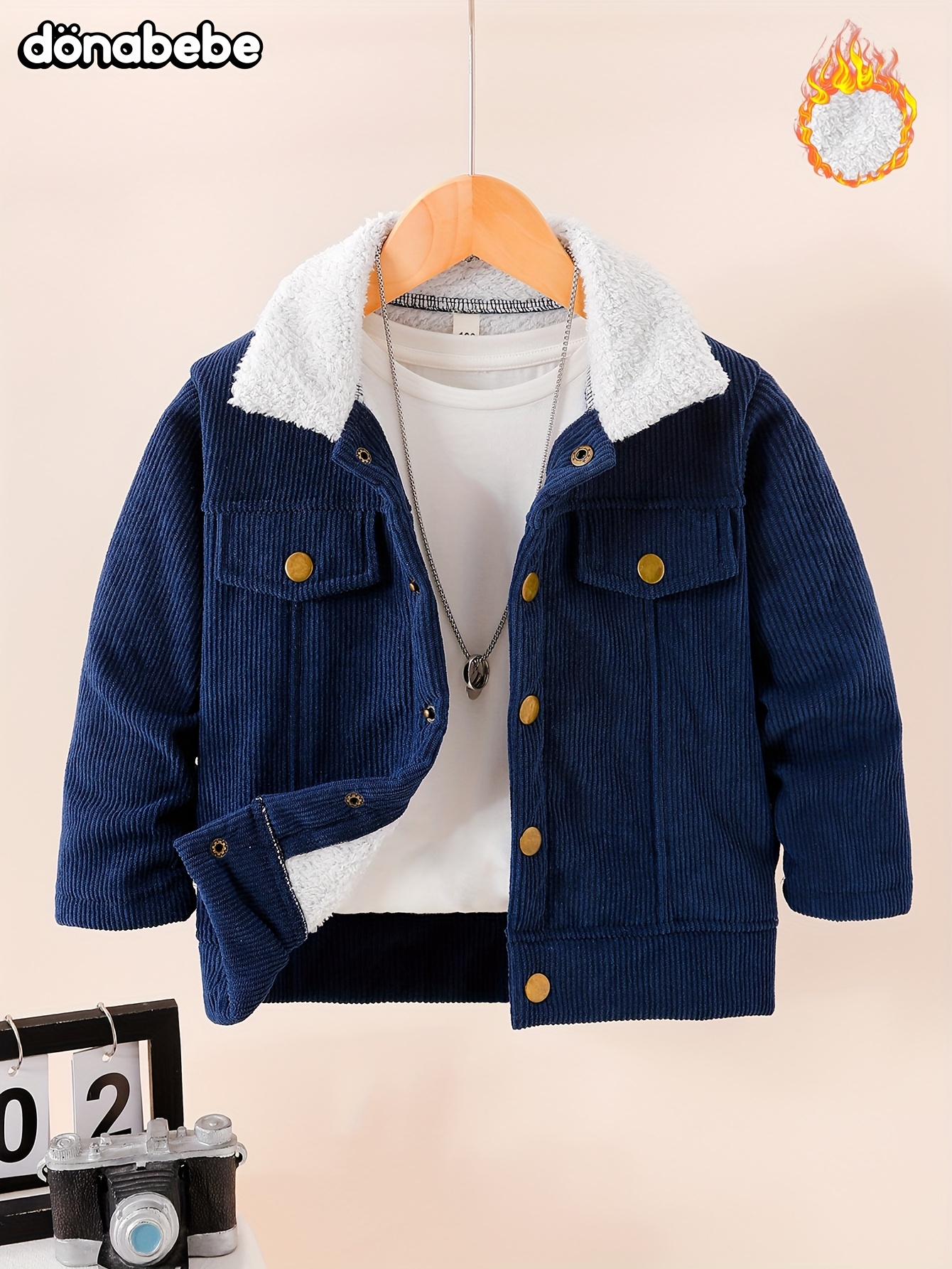 boys denim jacket sold on Temu United States