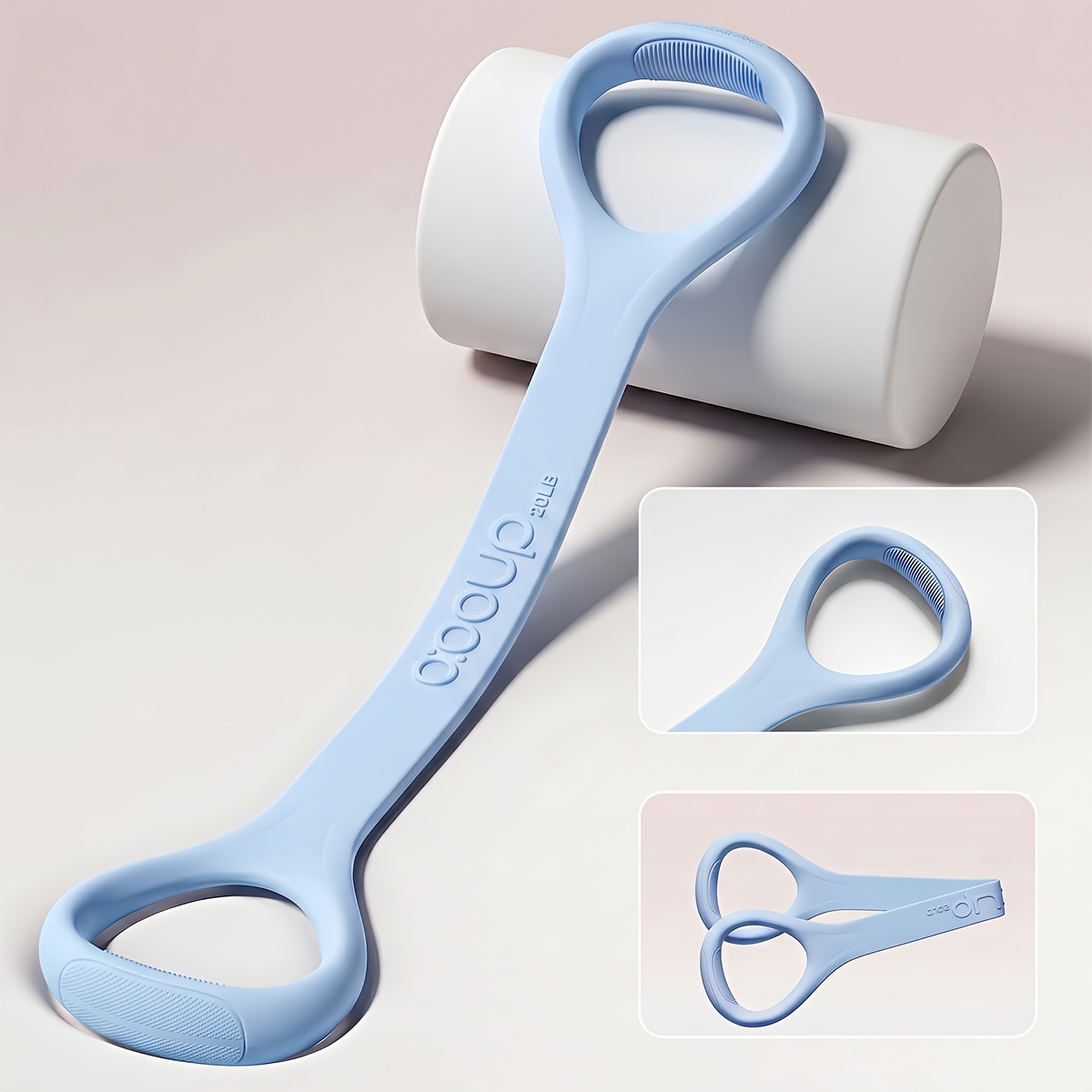 TEMU Bande de résistance Pilates à boucle unique à haute élasticité, traction en antidérapant doux pour , corde de résistance pour femmes à ouverture