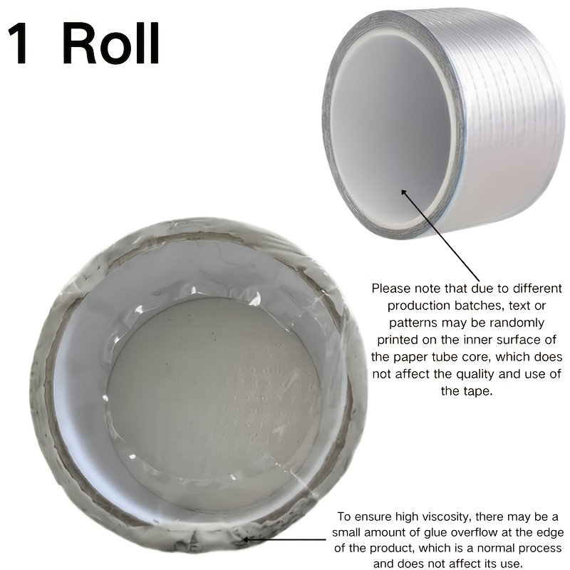 1 Roll Of Daily Self-adhesive Waterproof And Leak-proof Tape, Tile Flat Roof Pipe Leak-proof Tape, Material Sealing Tape, Home Decoration Tools (tape Paper Tube Style Random)