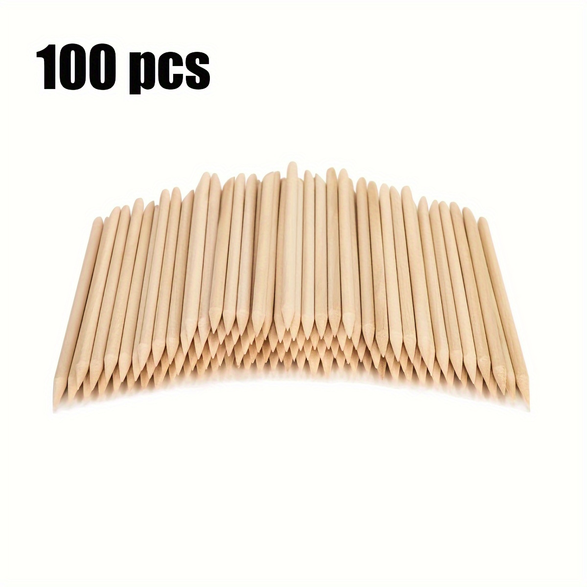 TEMU 100pcs Premium Wooden Wax Applicator Sticks - Mini Size Eyebrow, Lip & Nose Hair Removal | Unscented, Home Spa & Skin Smoothing