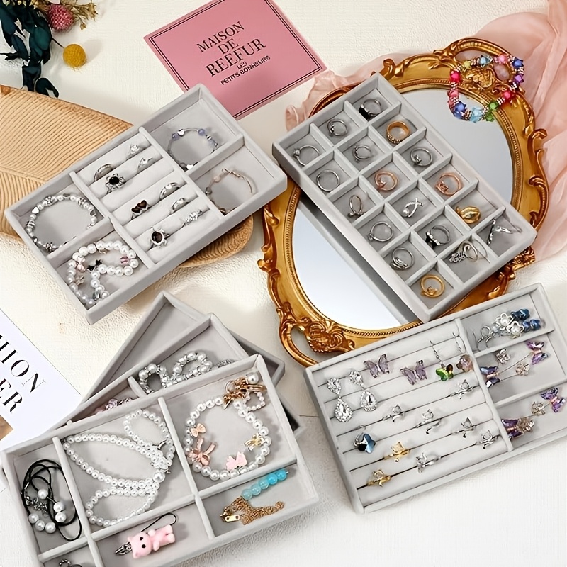 Stackable Jewelry Storage Boxes for Organising Accessories