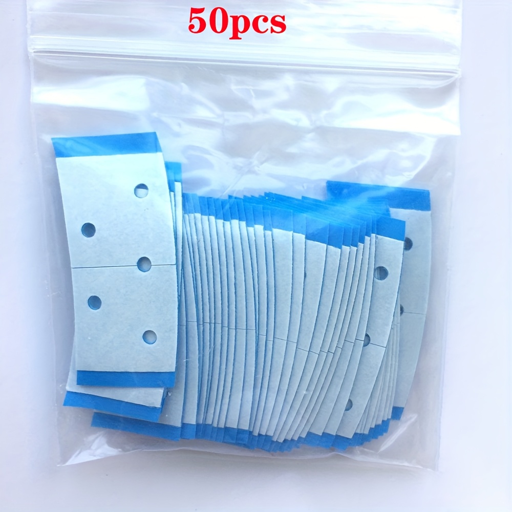 TEMU Parches adhesivos para pelucas de cara, adecuados para pelucas y pelucas de encaje frontal. Fabricados con cinta adhesiva de plástico