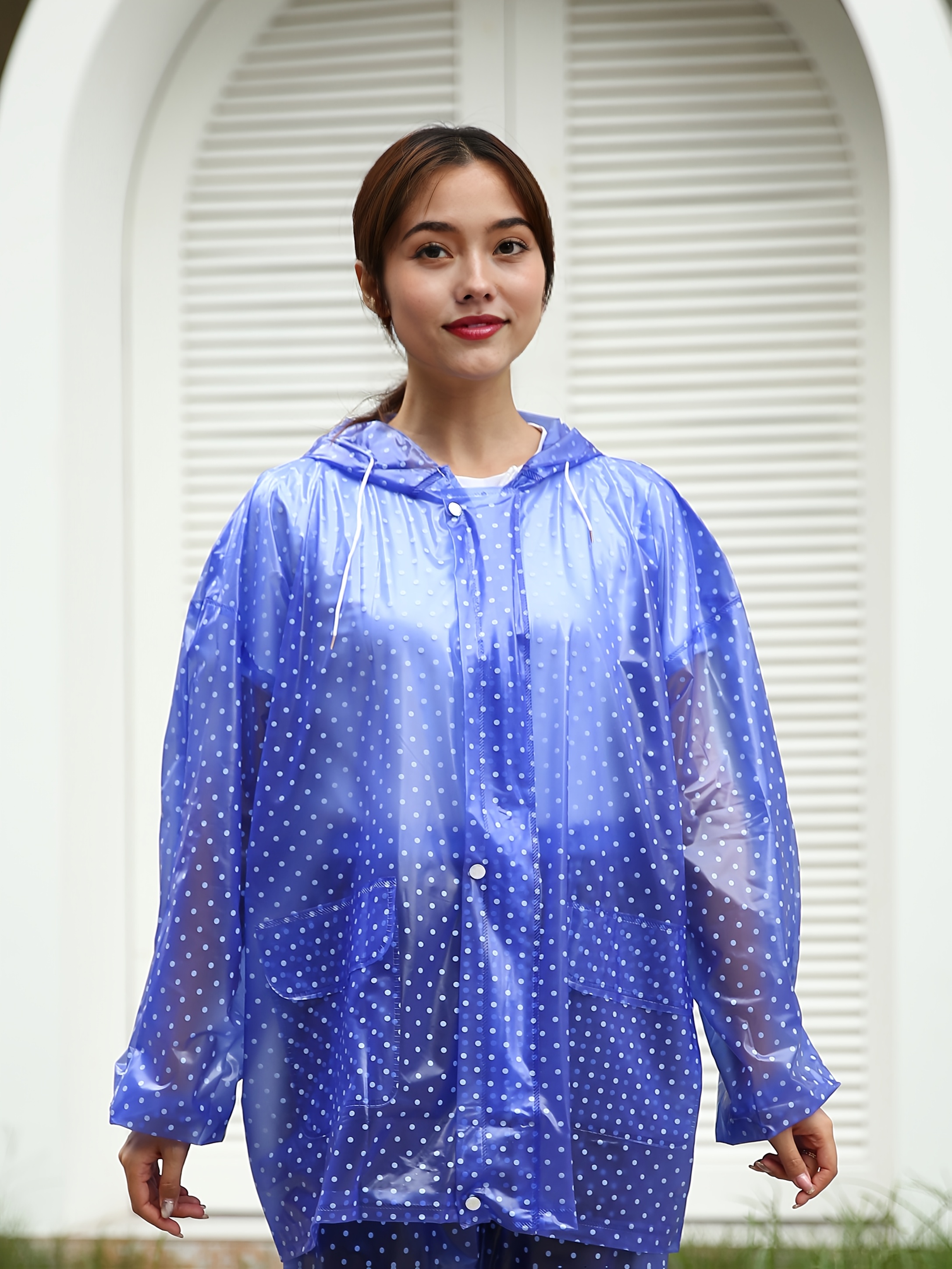 Damen Regenjacke Wasserdicht & Winddicht - Leichte Wanderjacke Mit Kapuze