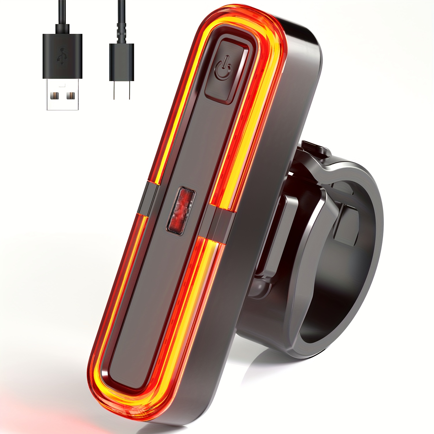 Rear Light Bicycle Led, Certified, Led Tail Light Bicycle Usb Type-c Rechargeable Bicycle Light Rear Tail Light E-bike Suitable For Road Bikes, Mountain Bikes, Electric Bikes
